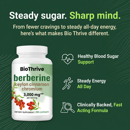 Pure Berberine — 3000mg High Potency Capsules