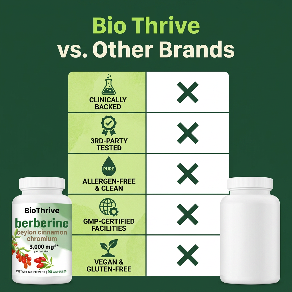 Pure Berberine — 3000mg High Potency Capsules